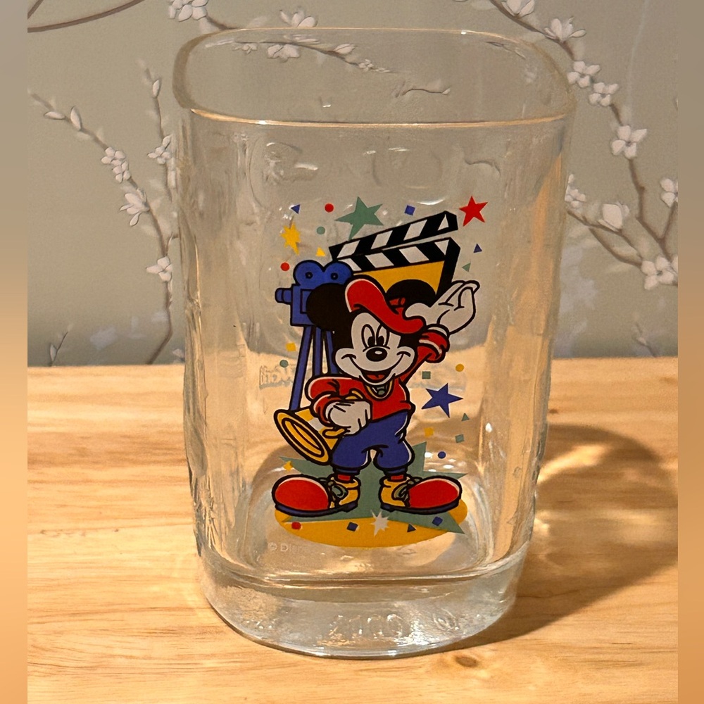 Vintage McDonald's Mickey Mouse 2000 Celebration Tumbler/ Glass-Rare